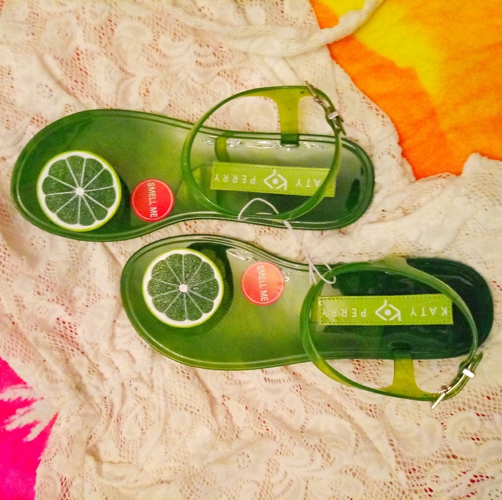 Katy Perry THE GELI Green Lime Scented Sandals